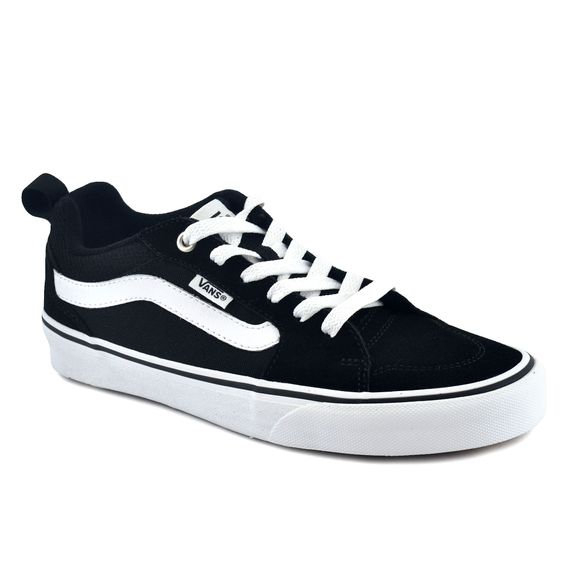 zapatos vans hombre negro blancos