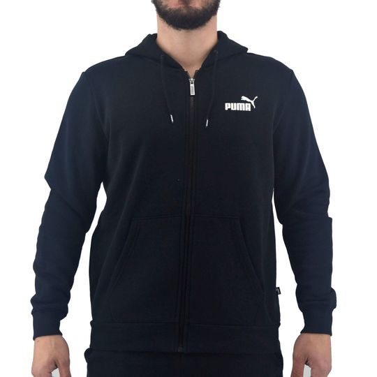 campera puma negra de hombre