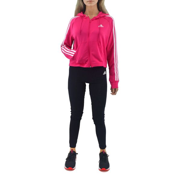 Conjuntos Adidas Conjunto Adidas Mujer Hoody Tight Magenta Negro