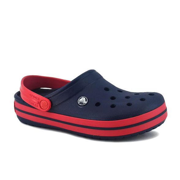 crocs navy red