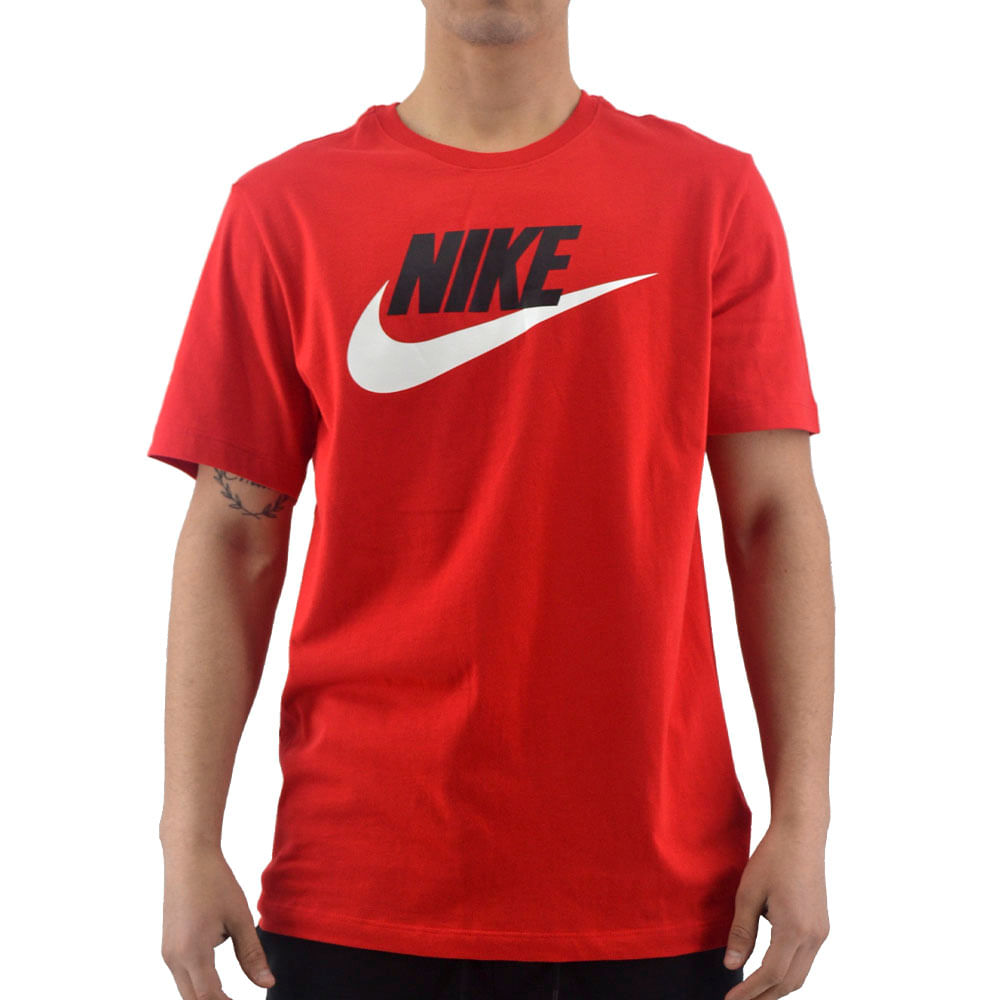 Remeras Nike | Remera Nike Hombre Nsw Icon Futura Rojo - FerreiraSport