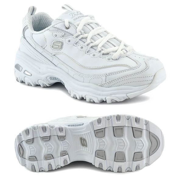 skechers d'lites 2 hombre blanco