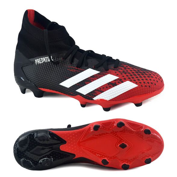 Botines Con Tapones Adidas | Botin Adidas Hombre Predator 20.3 Tf Negro/Rojo  - FerreiraSport
