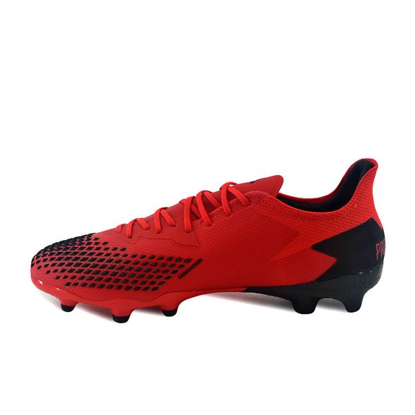 Botines Con Tapones Adidas | Botin Adidas Hombre Predator 20.2 Fg Rojo/Negro  - FerreiraSport