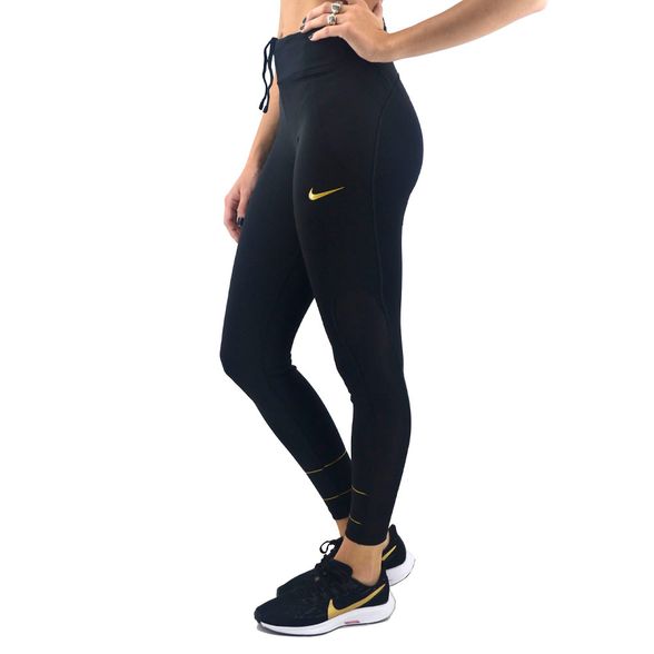 Chupin Nike | Calza Nike Mujer Fast Glam Running Negro - FerreiraSport