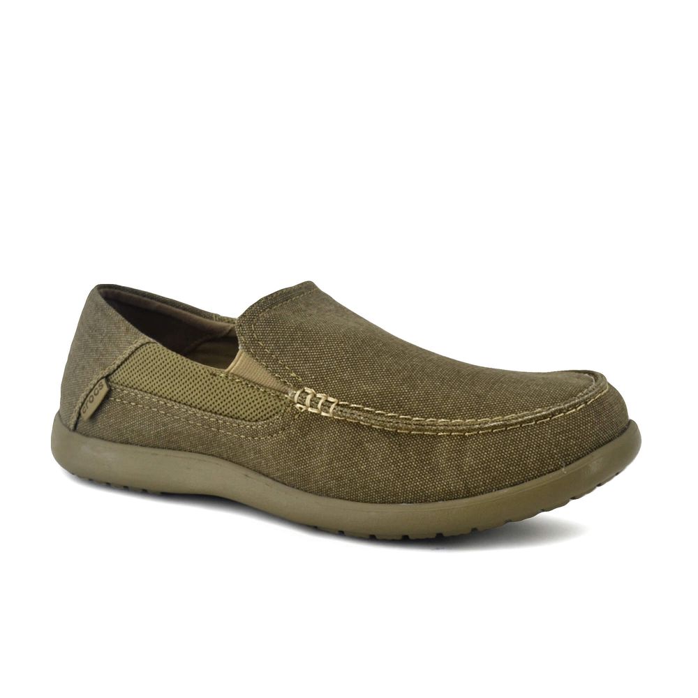 Zapatillas Crocs | Mocasin Crocs Santa Cruz Hombre 2 Luxe Khaki/Khaki ...