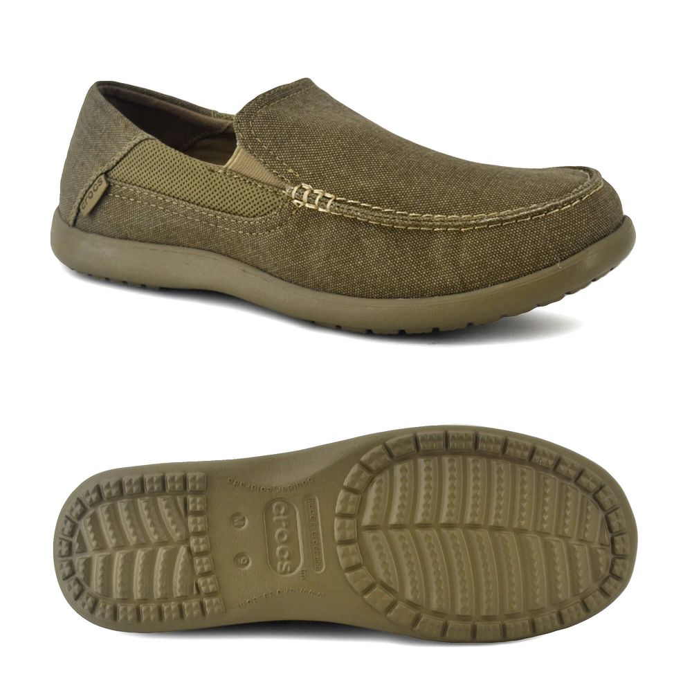 Zapatillas Crocs | Mocasin Crocs Santa Cruz Hombre 2 Luxe Khaki/Khaki ...