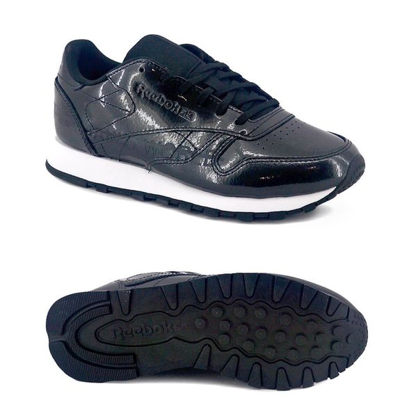 Zapatillas Reebok | Zapatilla Reebok Mujer Cl Lthr Negro - FerreiraSport
