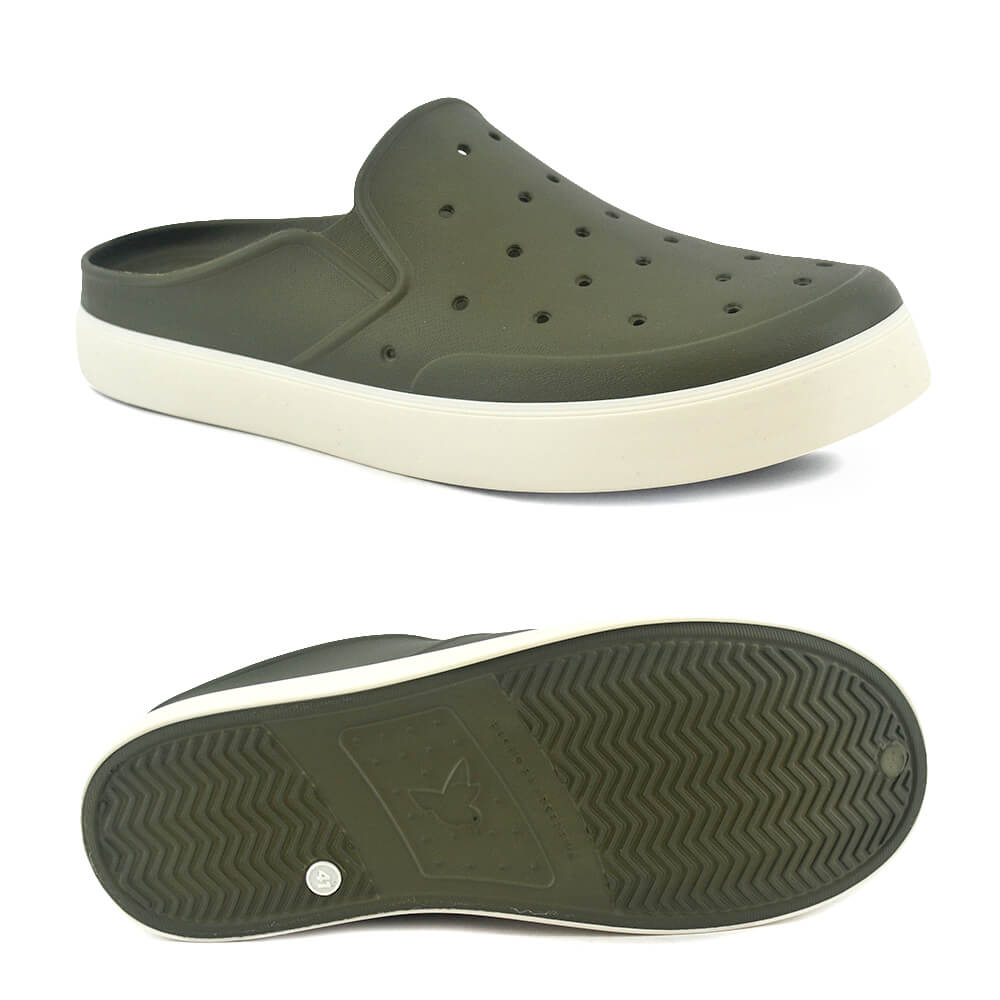 Sandalias Humms | Zueco Humms H Zumbba Slipper Verde Blanco - Septimo