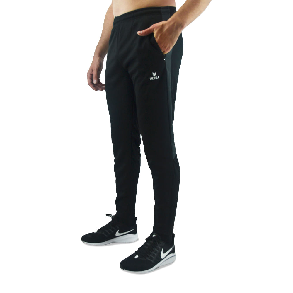 Pantalones Ultra Sports | Pantalon Ultra Hombre Chupin Star 2 Acetato Negro  - FerreiraSport