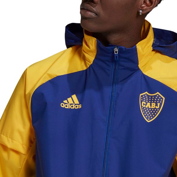 Rompevientos Adidas | Rompeviento Adidas Hombre Boca Juniors AW Jacket Azul  - FerreiraSport