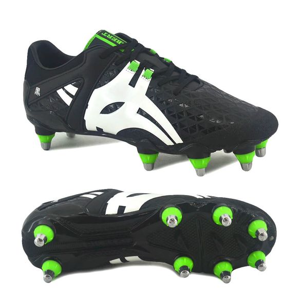 Botines Gilbert | Botin Gilbert Hombre Rugby Kuro Pro 8 Stud Negro/Verde -  FerreiraSport