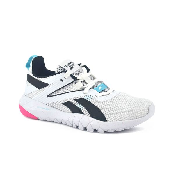 Zapatillas Reebok | Zapatilla Reebok Mujer Training Mega Flexagon  Blanco/Rosa - FerreiraSport