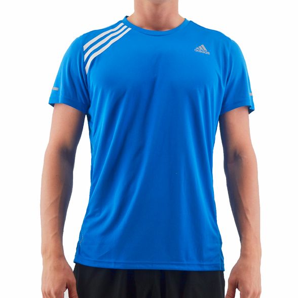 Remeras Adidas | Remera Adidas Hombre Run It 3 Rayas Azul - FerreiraSport