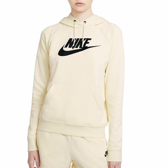 Buzos Nike | Buzo Nike Mujer NSW Essential Hoodie Crudo - FerreiraSport