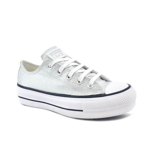 converse plateado