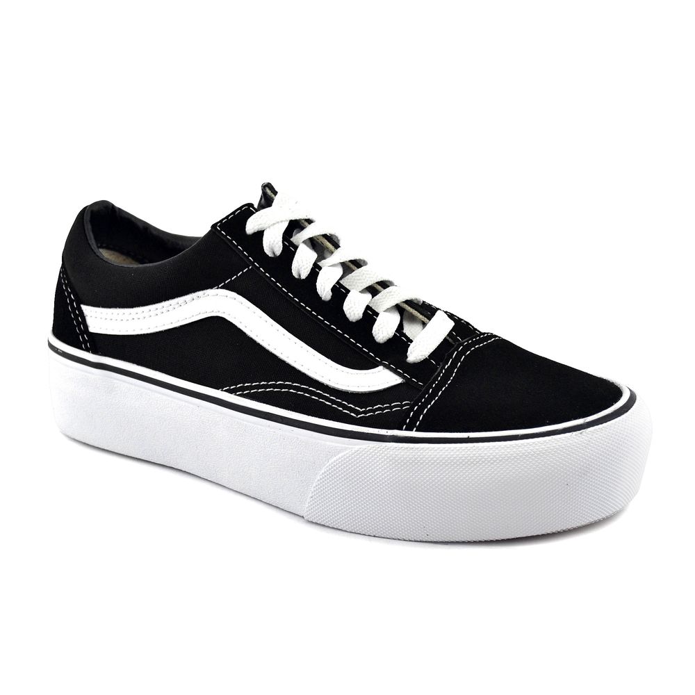 vans old skool platform damier